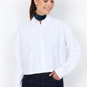 CAMICIA CROP BIANCA SOYA CONCEPT DA DONNA
