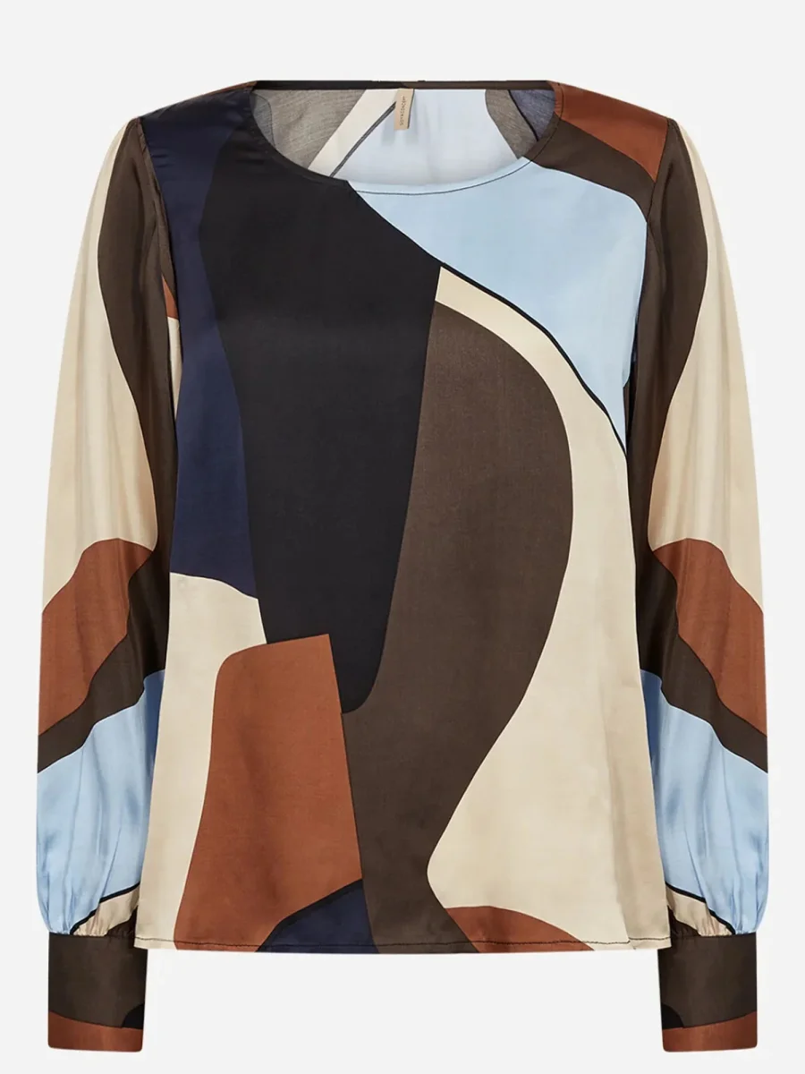 BLOUSA MULTICOLOR SOYA CONCEPT CON STAMPA DA DONNA - immagine 3