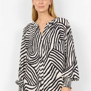 BLOUSA BIANCO-NERO SOYA CONCEPT A FANTASIA DA DONNA