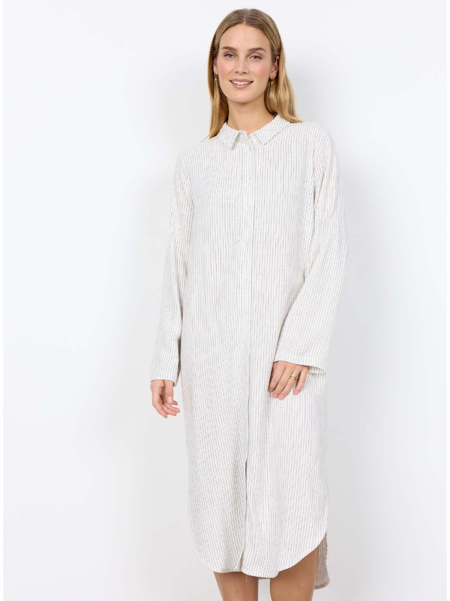 ABITO A CAMICIA PANNA SOYA CONCEPT A RIGHE DA DONNA - immagine 2