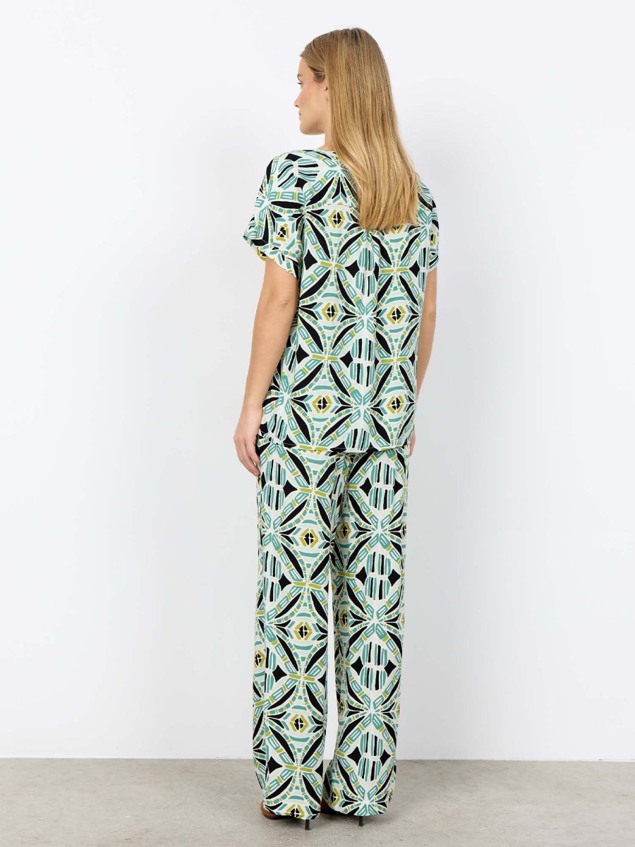 BLOUSA VERDE MULTICOLOR SOYA CONCEPT CASSIEL DA DONNA - immagine 4