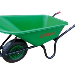 Utilia CARRIOLA CON VASCA IN PLASTICA COL. VERDE LT.100