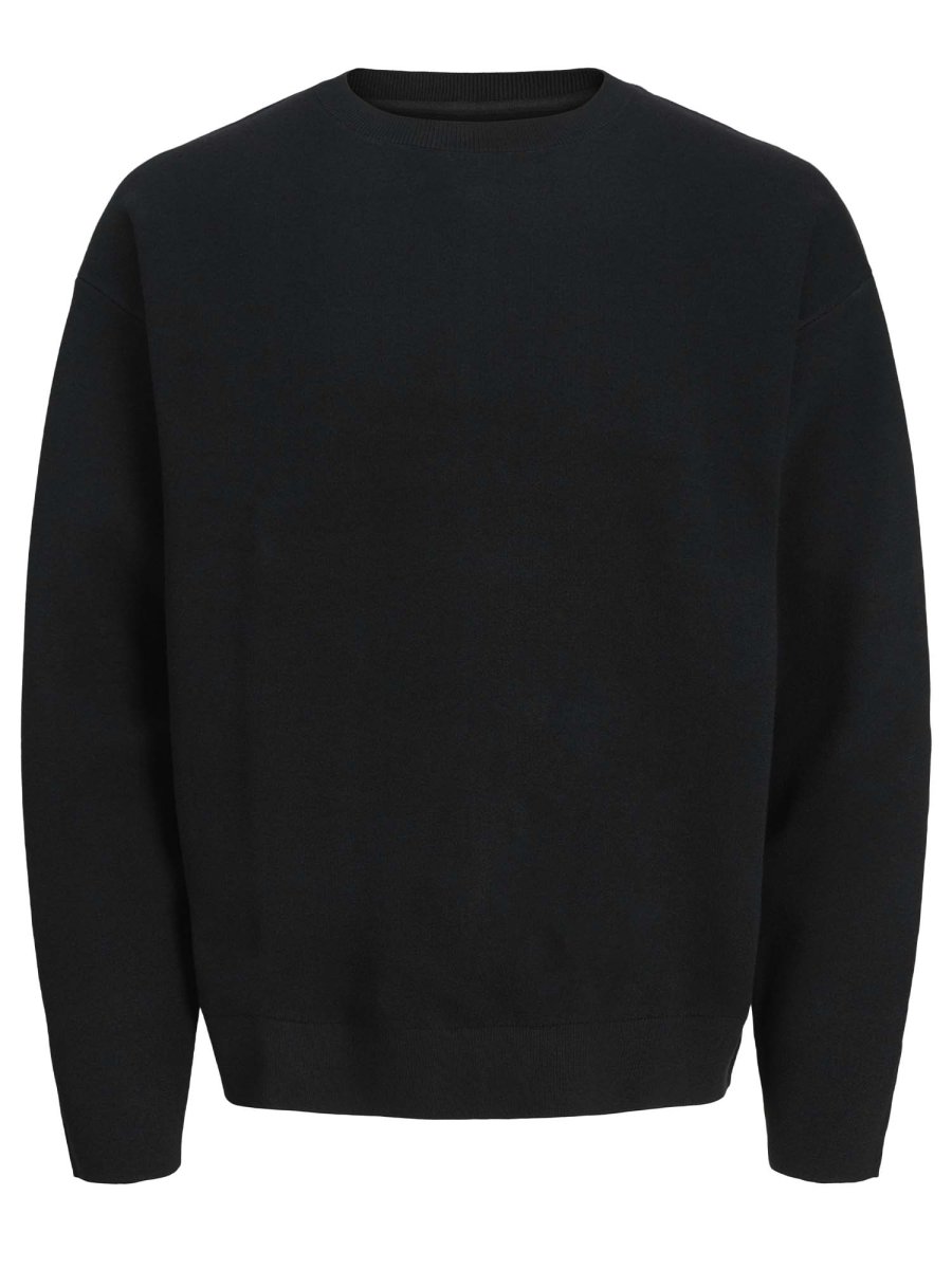 PULLOVER GIROCOLLO BLABRADFO JACK&JONES DA UOMO NERO - immagine 3