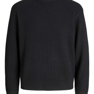 PULLOVER GRID JACK&JONES DA UOMO NERO