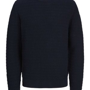 PULLOVER IN MAGLIA STRUTTURATA JACK&JONES DA RAGAZZO BLU