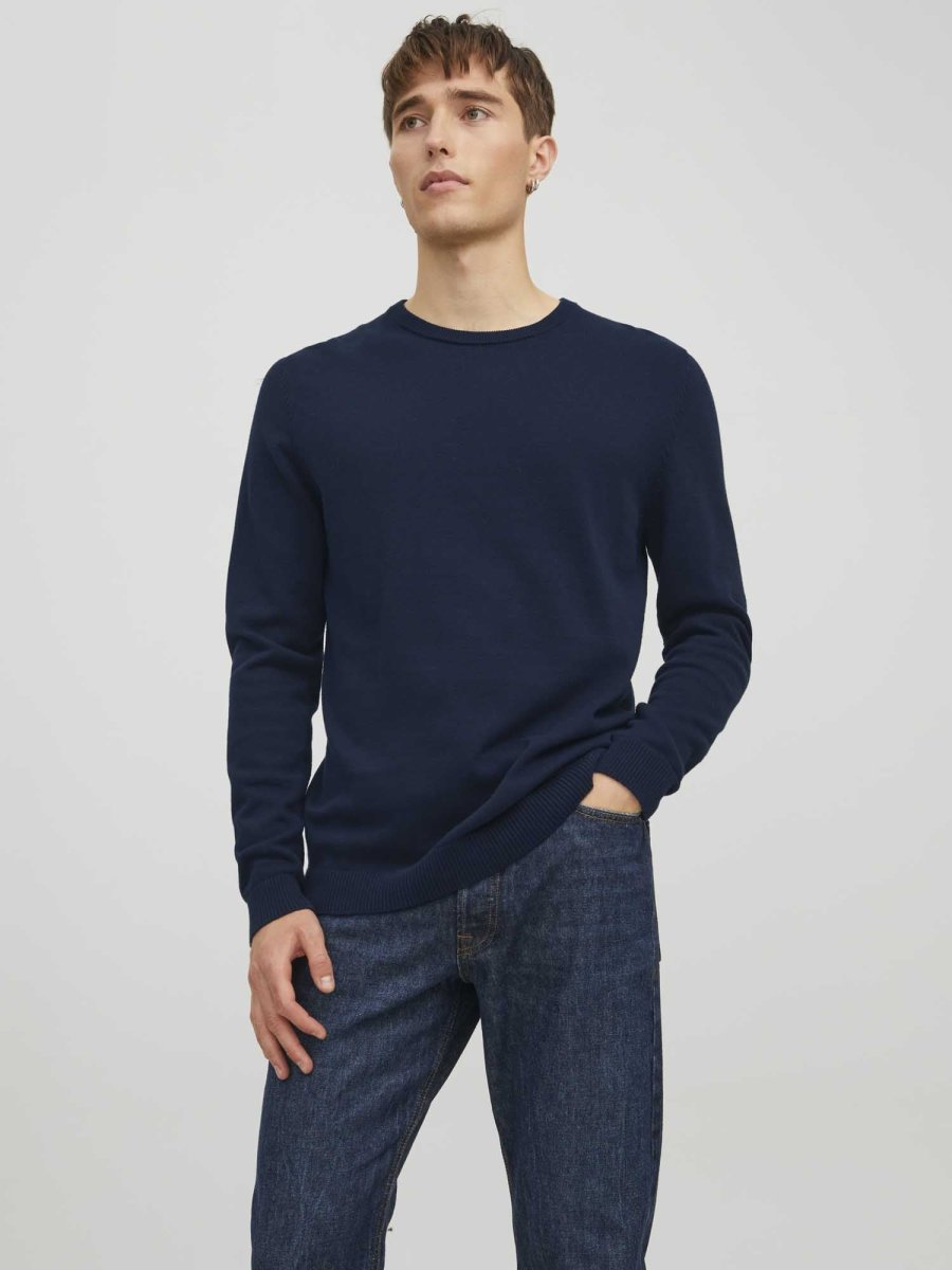 MAGLIA BASIC JACK&JONES DA UOMO BLU - immagine 2
