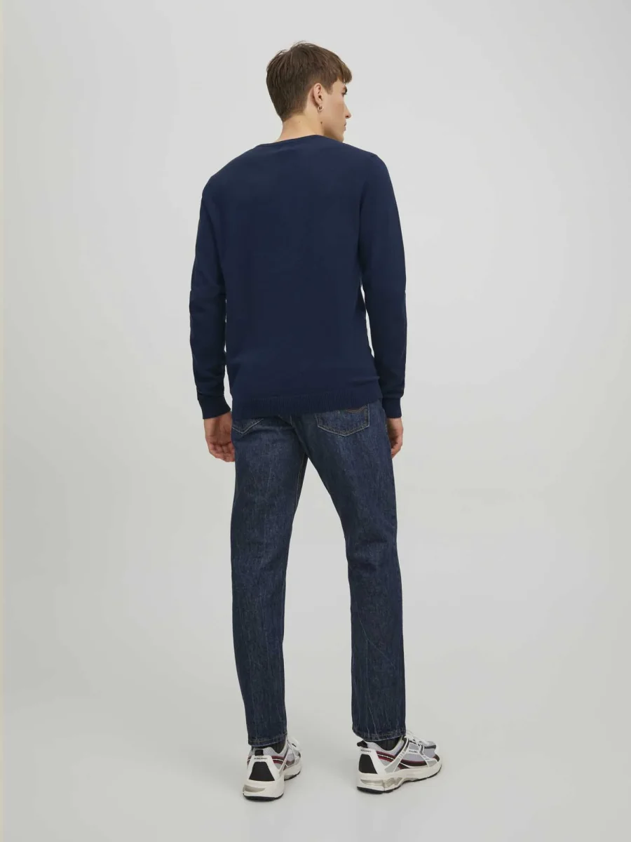 MAGLIA BASIC JACK&JONES DA UOMO BLU - immagine 4