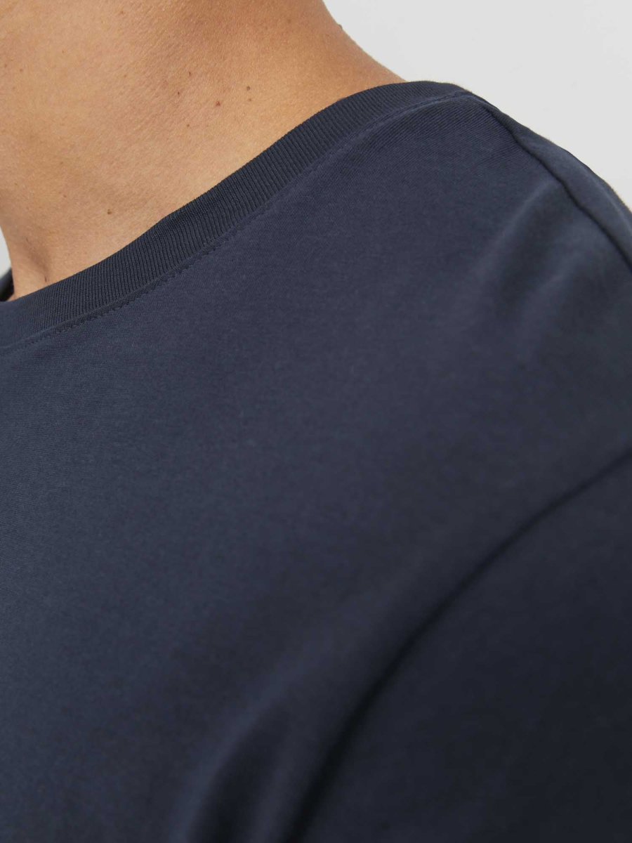 T-SHIRT BASIC GIROCOLLO JACK&JONES DA RAGAZZO BLU - immagine 6