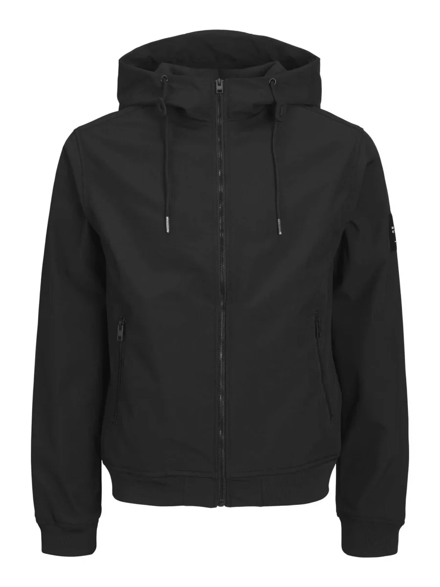 GIUBBINO SOFTSHELL JACK&JONES DA RAGAZZO NERO - immagine 3