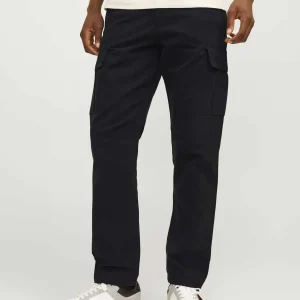 PANTALONE CARGO KANE JACK&JONES DA RAGAZZO NERO