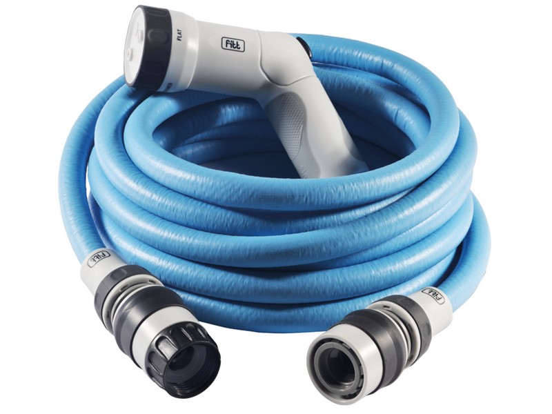 Fitt TUBO ESTENSIBILE PER GIARDINAGGIO FITT IKON mt.15 CON PISTOLA col.BLUE - immagine 2