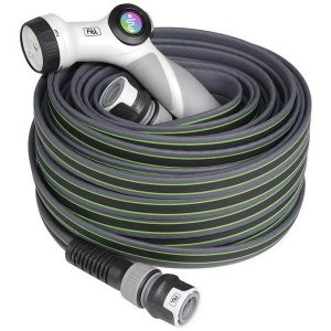 Fitt TUBO PER GIARDINAGGIO FITT FORCE NTS mis.5/8 x mt.40 CON PISTOLA COL. GREY/LIME