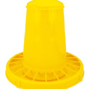 MANGIATOIA TRAMOGGIA PER POLLI CON ANTISPRECO lt. 10,5 (Kg. 7) ? cm. 39×37 h