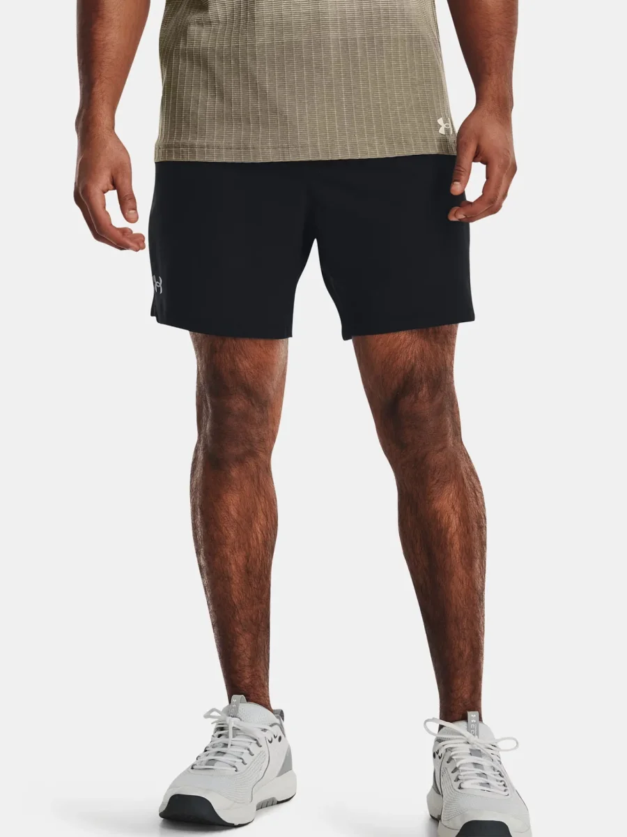 Shorts Vanish Woven da uomo in nero ultraleggeri e traspiranti - immagine 2