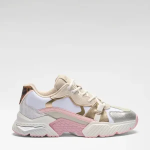 SNEAKER BIANCA-ROSA GUESS CARRLI 6 DA DONNA
