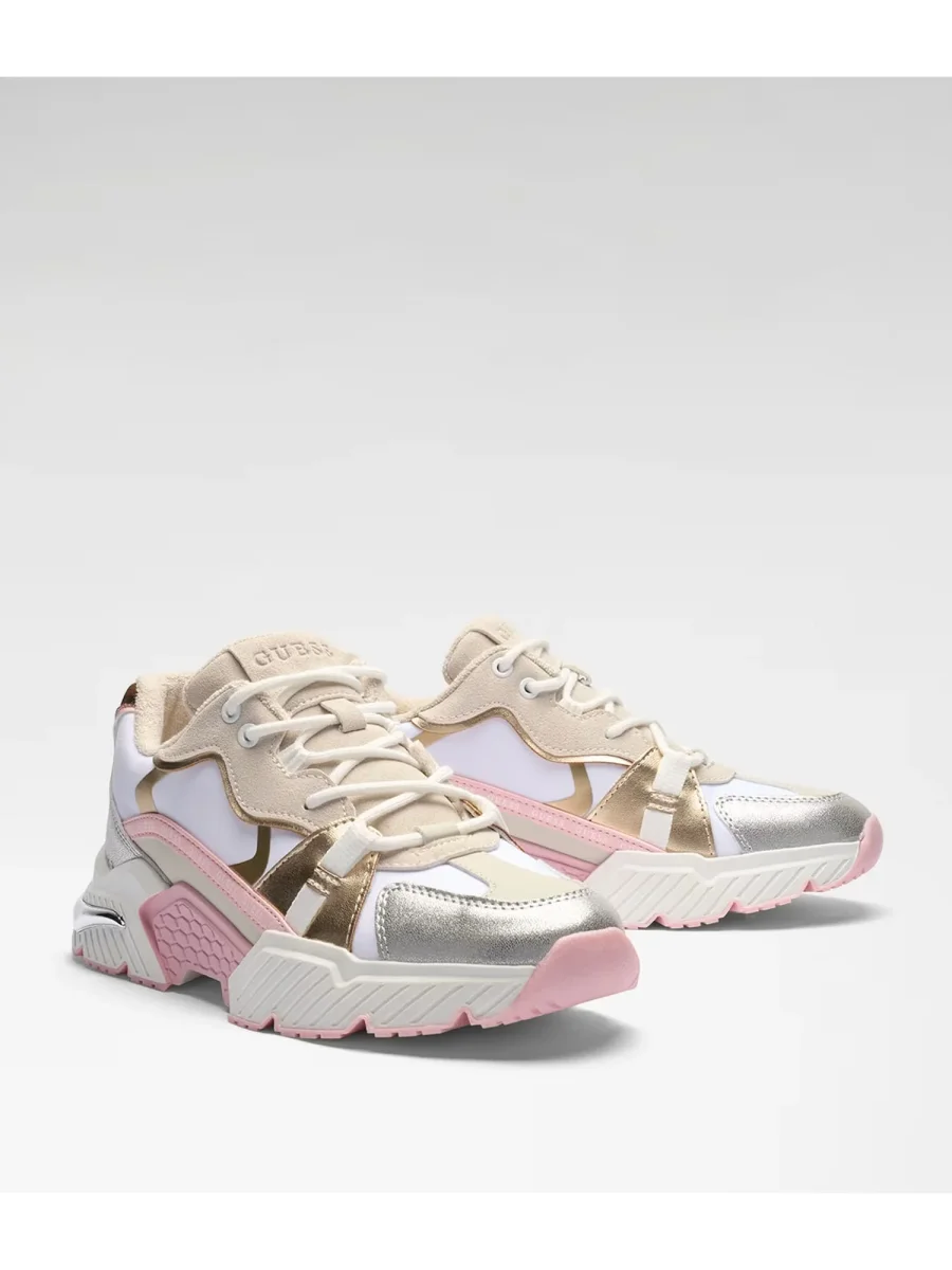 SNEAKER BIANCA-ROSA GUESS CARRLI 6 DA DONNA - immagine 3