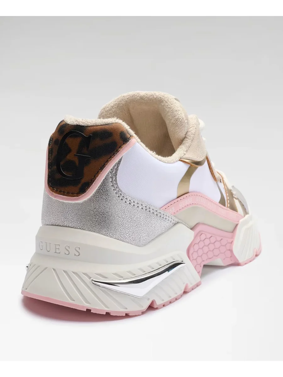 SNEAKER BIANCA-ROSA GUESS CARRLI 6 DA DONNA - immagine 4