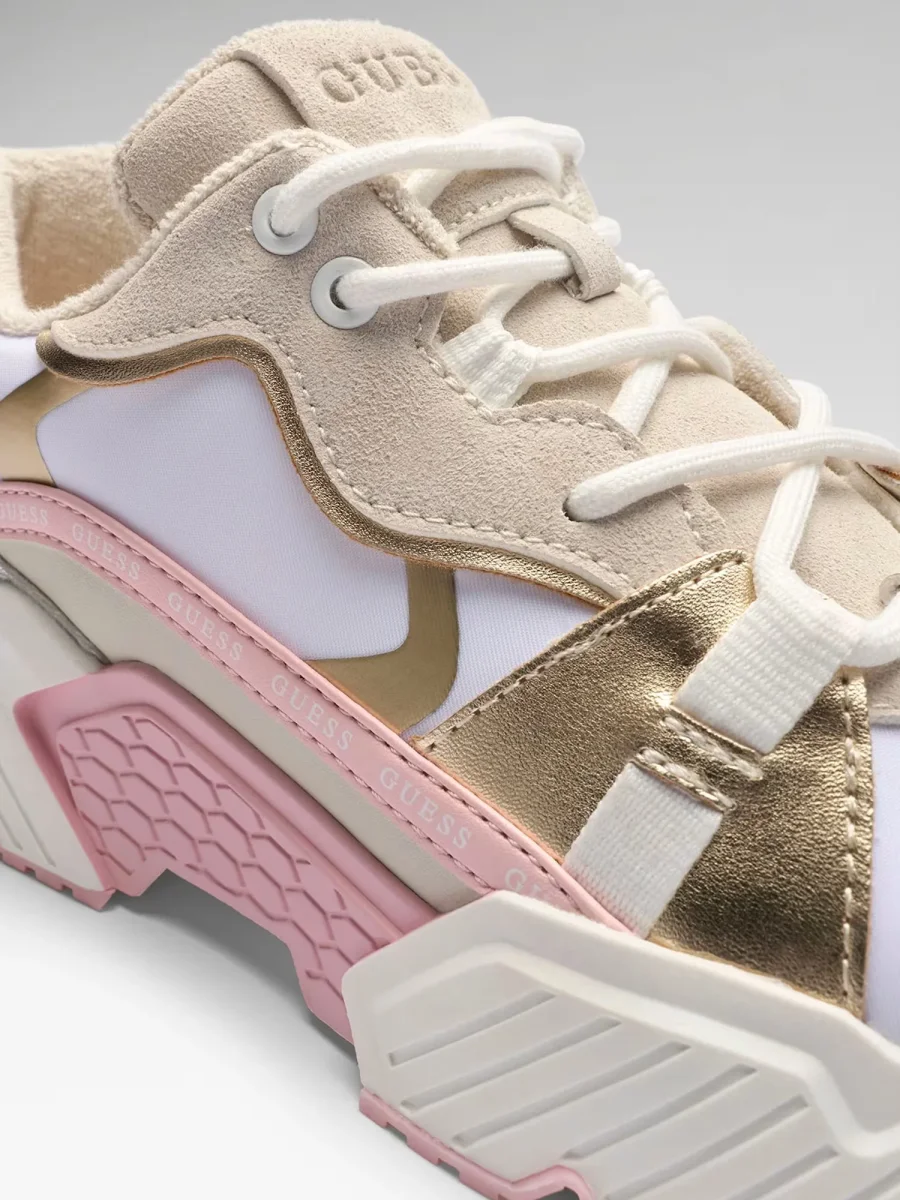 SNEAKER BIANCA-ROSA GUESS CARRLI 6 DA DONNA - immagine 5