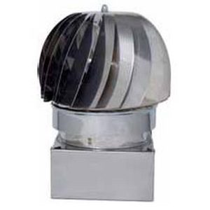 FUMAIOLO GIREVOLE GLOBO INOX Quadrato cm. 37×37