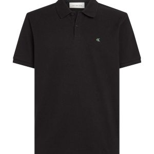 POLO NERA PIQUE CALVIN KLEIN JEANS DA UOMO