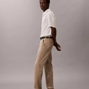 PANTALONE BEIGE CALVIN KLEIN SLIM CHINO DA UOMO