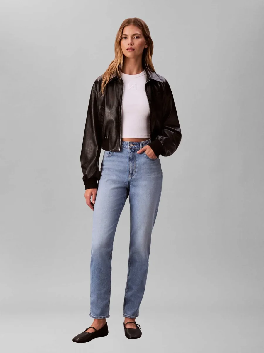 JEANS IN DENIM CHIARO CALVIN KLEIN MOM FIT DA DONNA