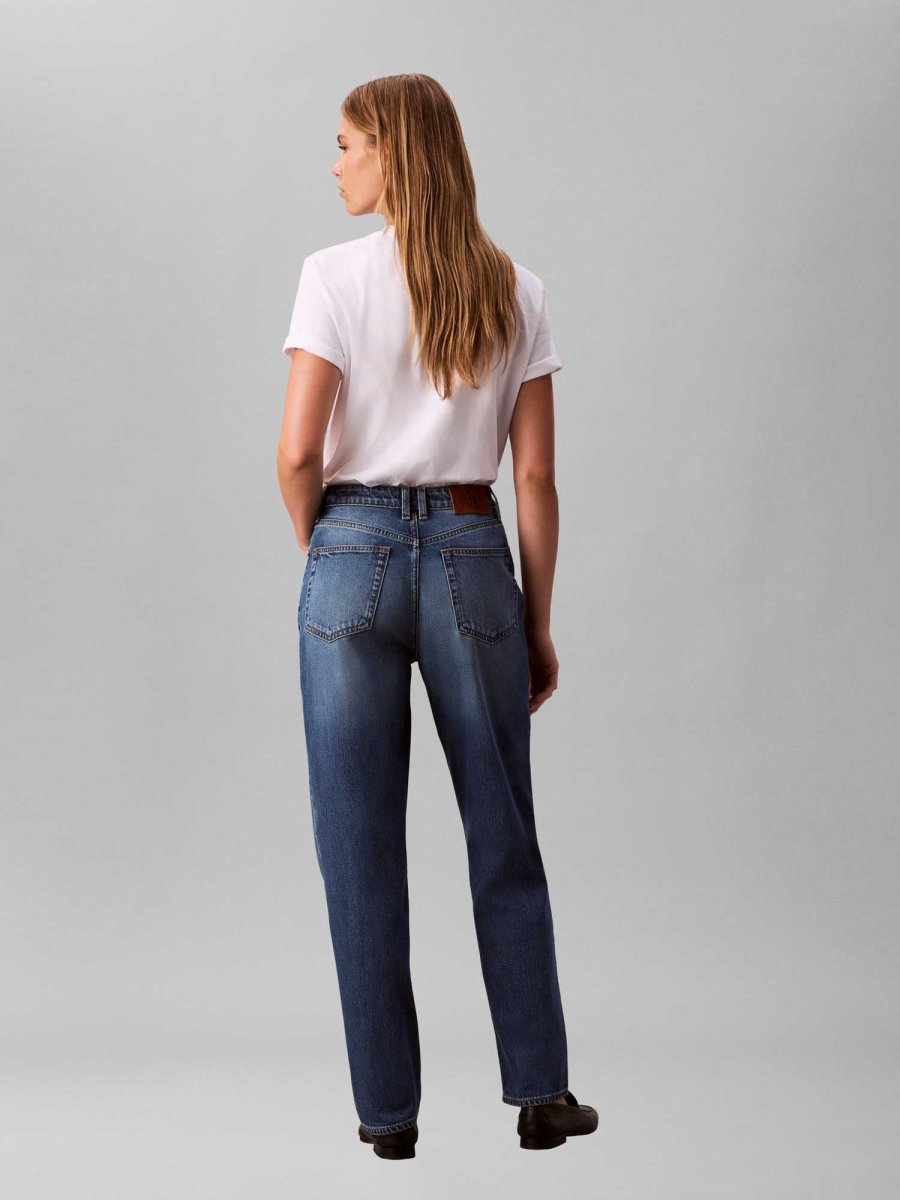 JEANS CALVIN KLEIN TAPERED FIT VITA ALTA DA DONNA - immagine 4