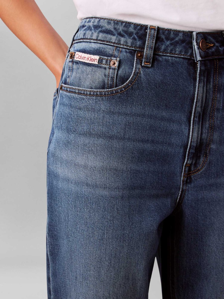 JEANS CALVIN KLEIN TAPERED FIT VITA ALTA DA DONNA - immagine 6