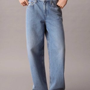 JEANS IN DENIM CHIARO CALVIN KLEIN RELAXED BARREL DA DONNA