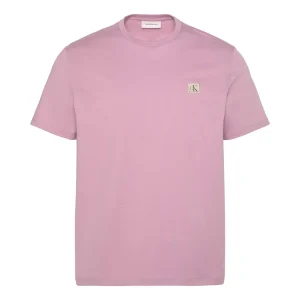 T-SHIRT ORCHIDEA CALVIN KLEIN JEANS CON STEMMA DA UOMO