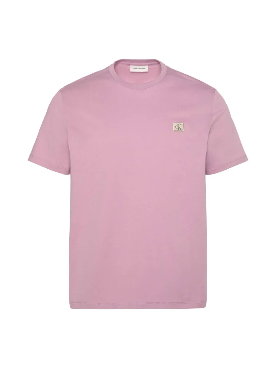 T-SHIRT ORCHIDEA CALVIN KLEIN JEANS CON STEMMA DA UOMO