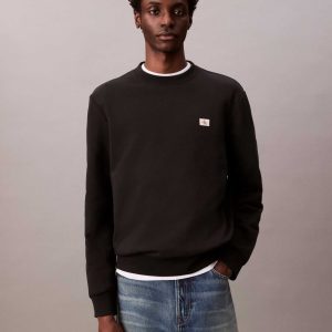 FELPA NERA CALVIN KLEIN MONOLOGO DA UOMO