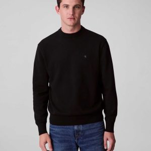 MAGLIA COTTON CREWN CALVIN KLEIN JEANS UOMO NERO