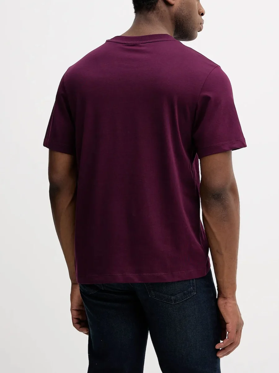 T-SHIRT CON LOGO 3D CALVIN KLEIN JEANS DA UOMO VIOLA - immagine 4