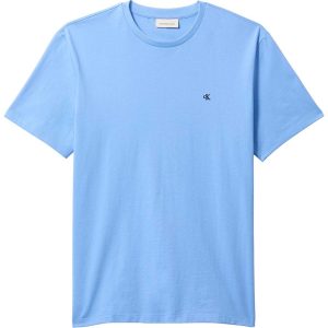 T-SHIRT AZZURRA CLASSIC CALVIN KLEIN JEANS MONOGRAM DA UOMO