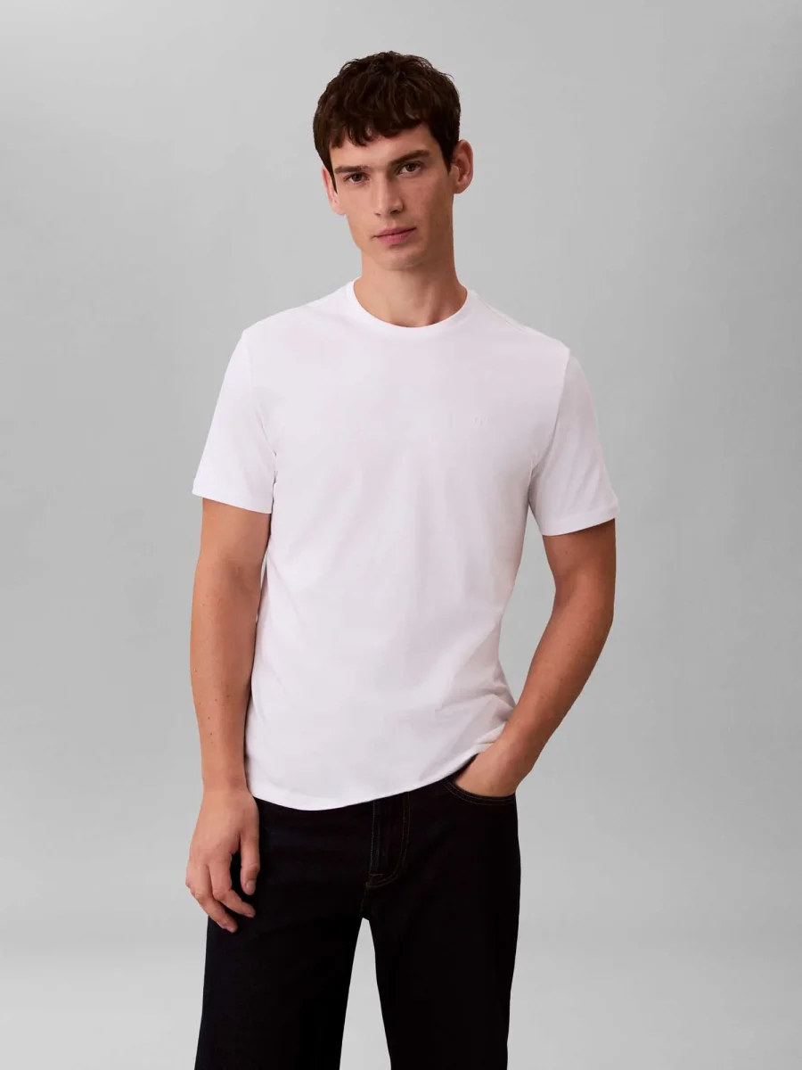 T-SHIRT BIANCA CLASSIC CALVIN KLEIN JEANS MONOGRAM DA UOMO