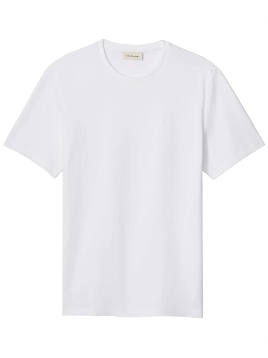T-SHIRT BIANCA CLASSIC CALVIN KLEIN JEANS MONOGRAM DA UOMO - immagine 3