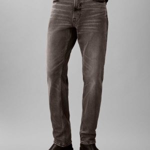 JEANS IN DENIM GRIGIO CALVIN KLEIN SLIM FIT DA UOMO