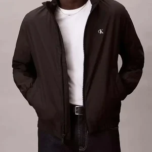 GIUBBINO NERO CALVIN KLEIN HARRINGTON DA UOMO