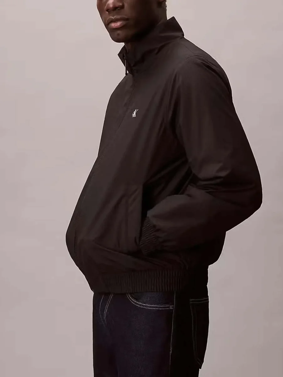 GIUBBINO NERO CALVIN KLEIN HARRINGTON DA UOMO - immagine 3