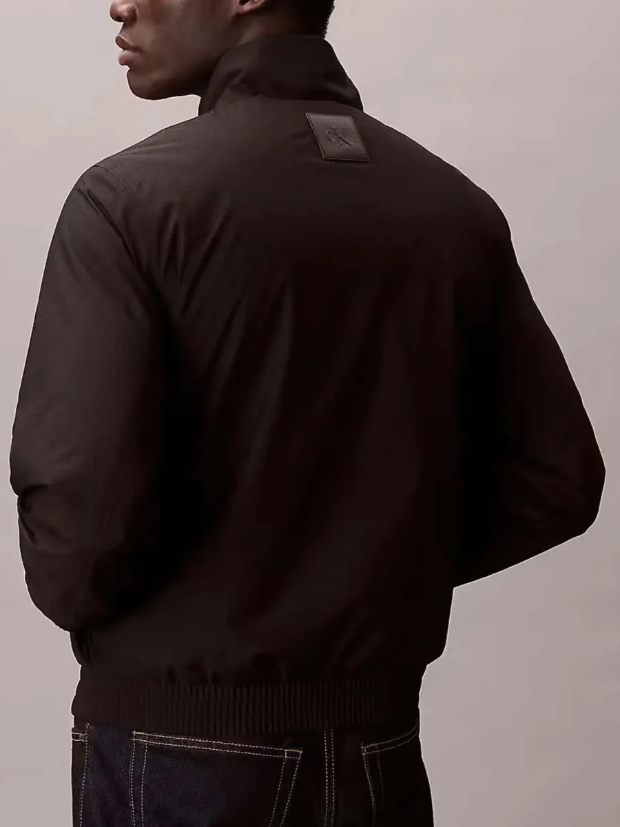 GIUBBINO NERO CALVIN KLEIN HARRINGTON DA UOMO - immagine 4