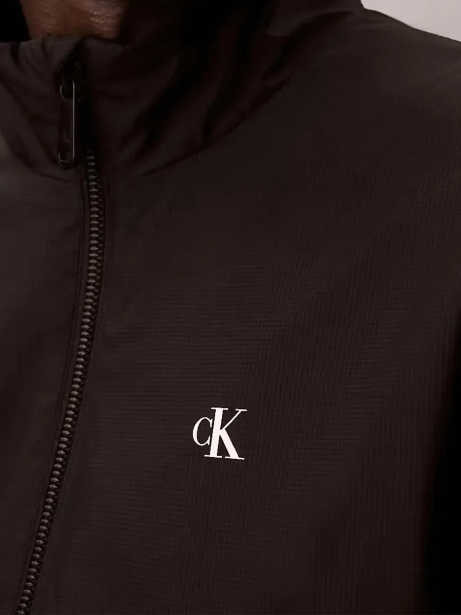 GIUBBINO NERO CALVIN KLEIN HARRINGTON DA UOMO - immagine 5