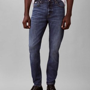 DENIM BLU CALVIN KLEIN SLIM TAPERED DA UOMO
