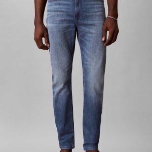 JEANS CALVIN KLEIN SLIM FIT A GAMBA AFFUSOLATA DA UOMO