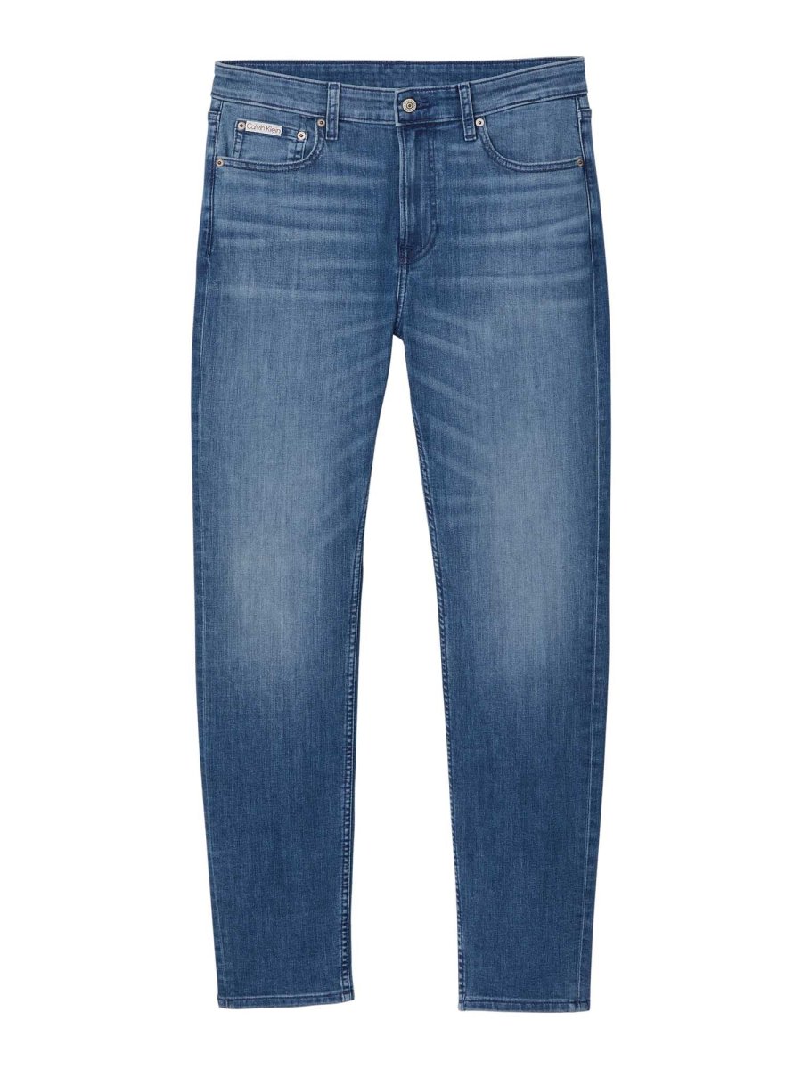 JEANS CALVIN KLEIN SLIM FIT A GAMBA AFFUSOLATA DA UOMO - immagine 3