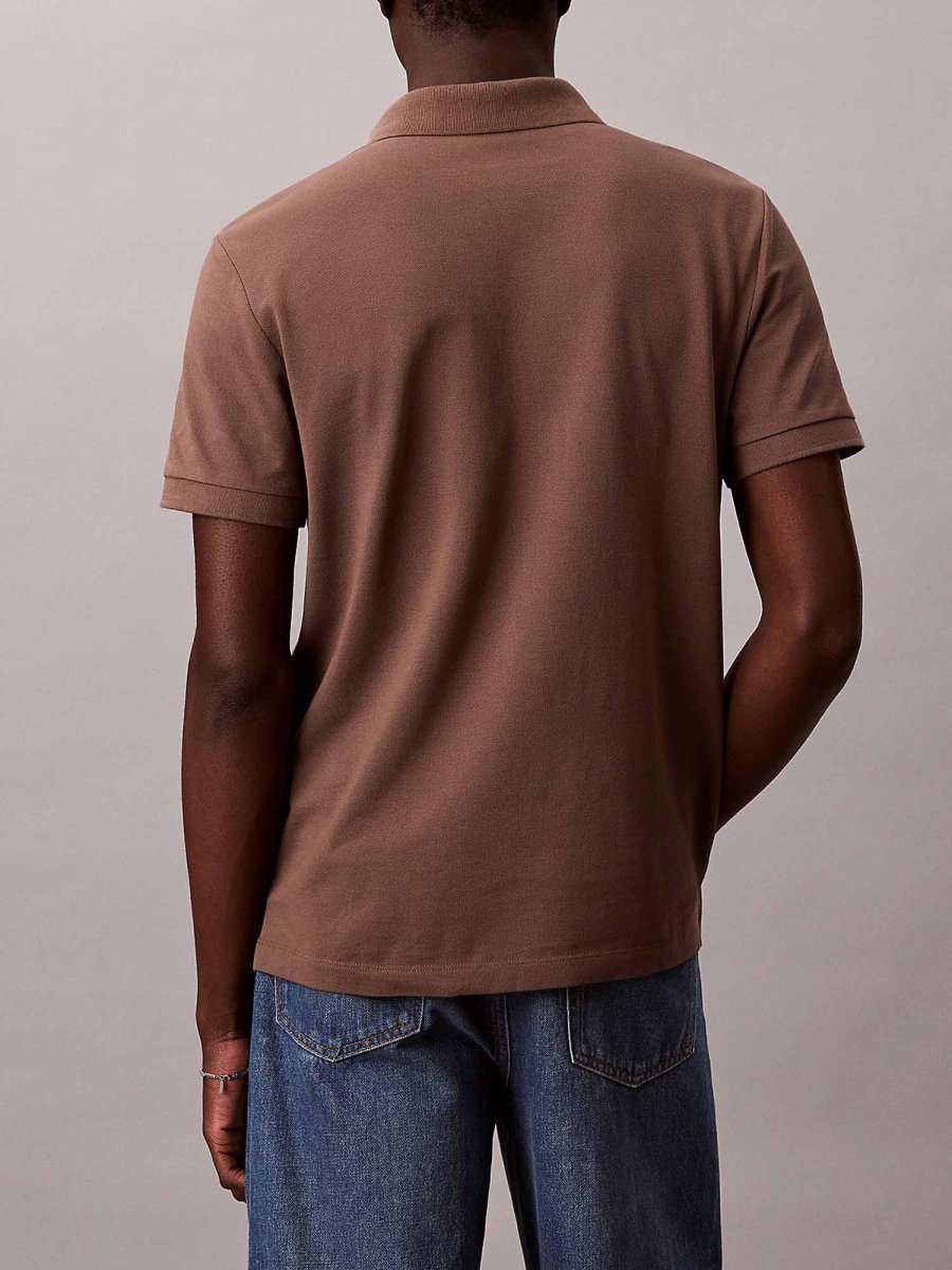 POLO FANGO CALVIN KLEIN CON COLLETTO APERTO DA UOMO - immagine 4