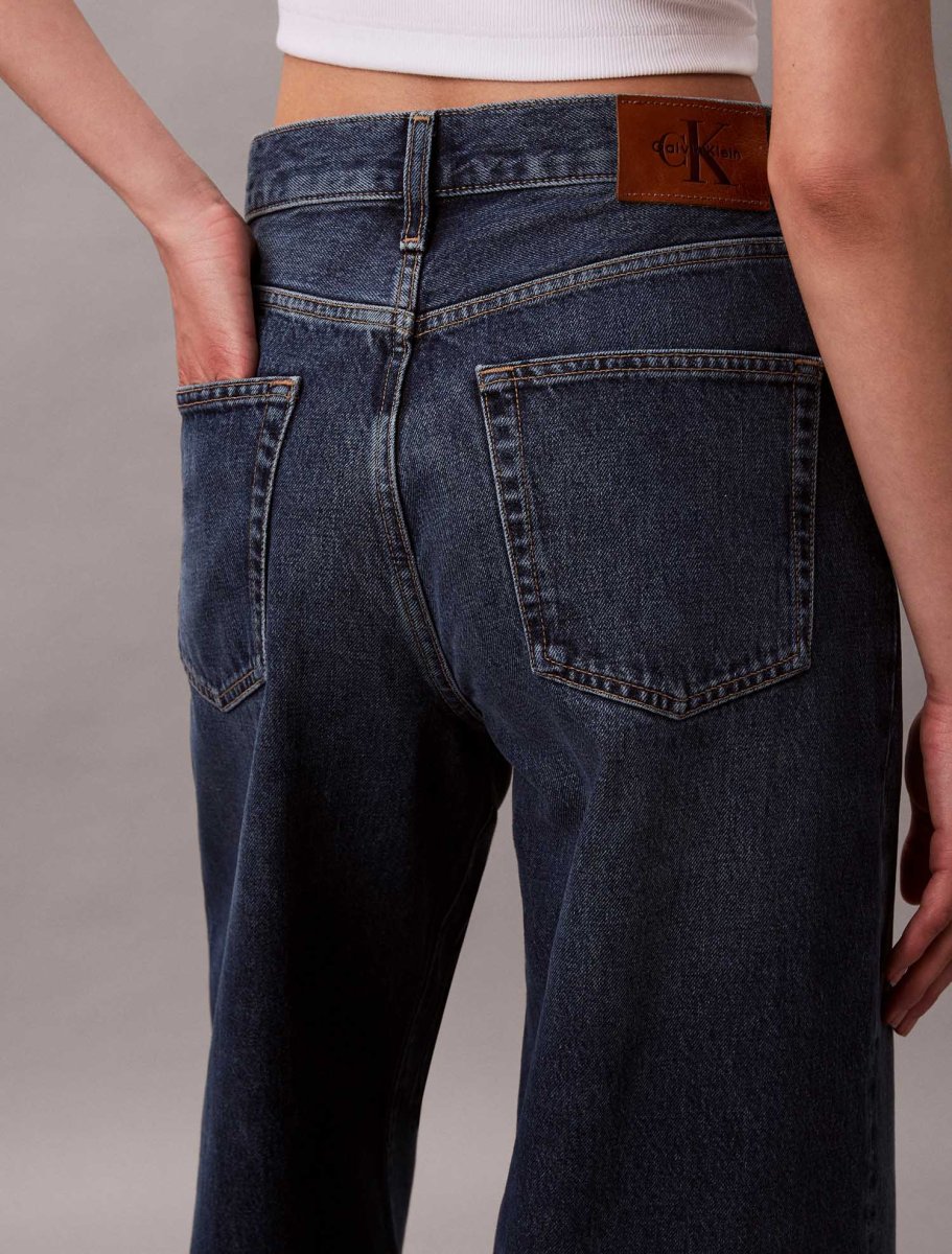 JEANS WIDE LEG CALVIN KLEIN JEANS DA DONNA DENIM SCURO - immagine 5