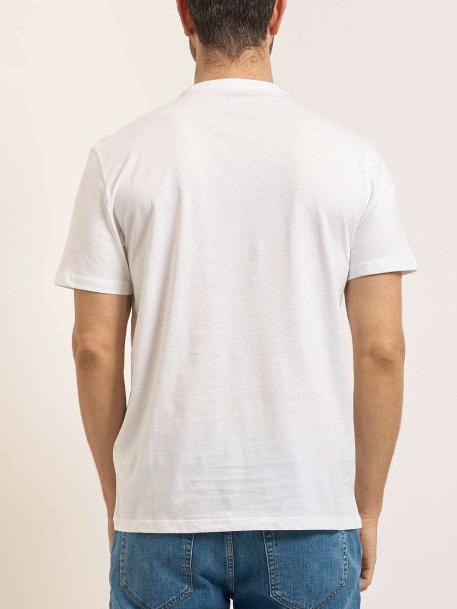 T-SHIRT BIANCA CALVIN KLEIN JEANS 30S WHOLESALE DA UOMO - immagine 4