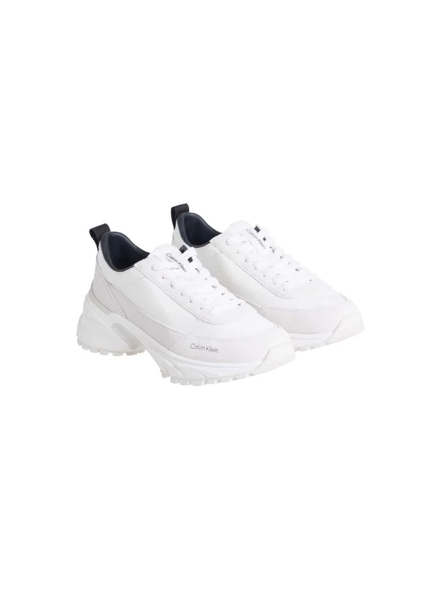 SNEAKERS BIANCA CALVIN KLEIN HIKE RUNNER DA UOMO - immagine 3