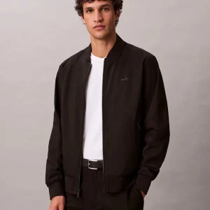 GIUBBINO BOMBER NERO CALVIN KLEIN JEANS OPACO DA UOMO